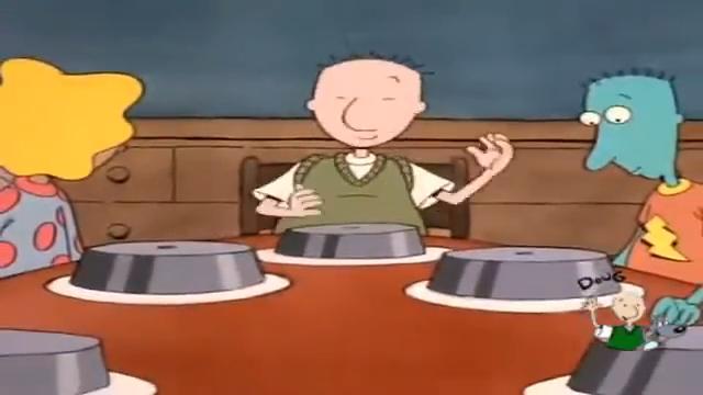 Cenas do desenho Doug Funnie, de Nickelodeon e Disney. Foi um sucesso nos anos 90