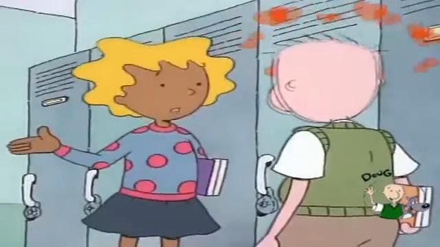 Cenas do desenho Doug Funnie, de Nickelodeon e Disney. Foi um sucesso nos anos 90