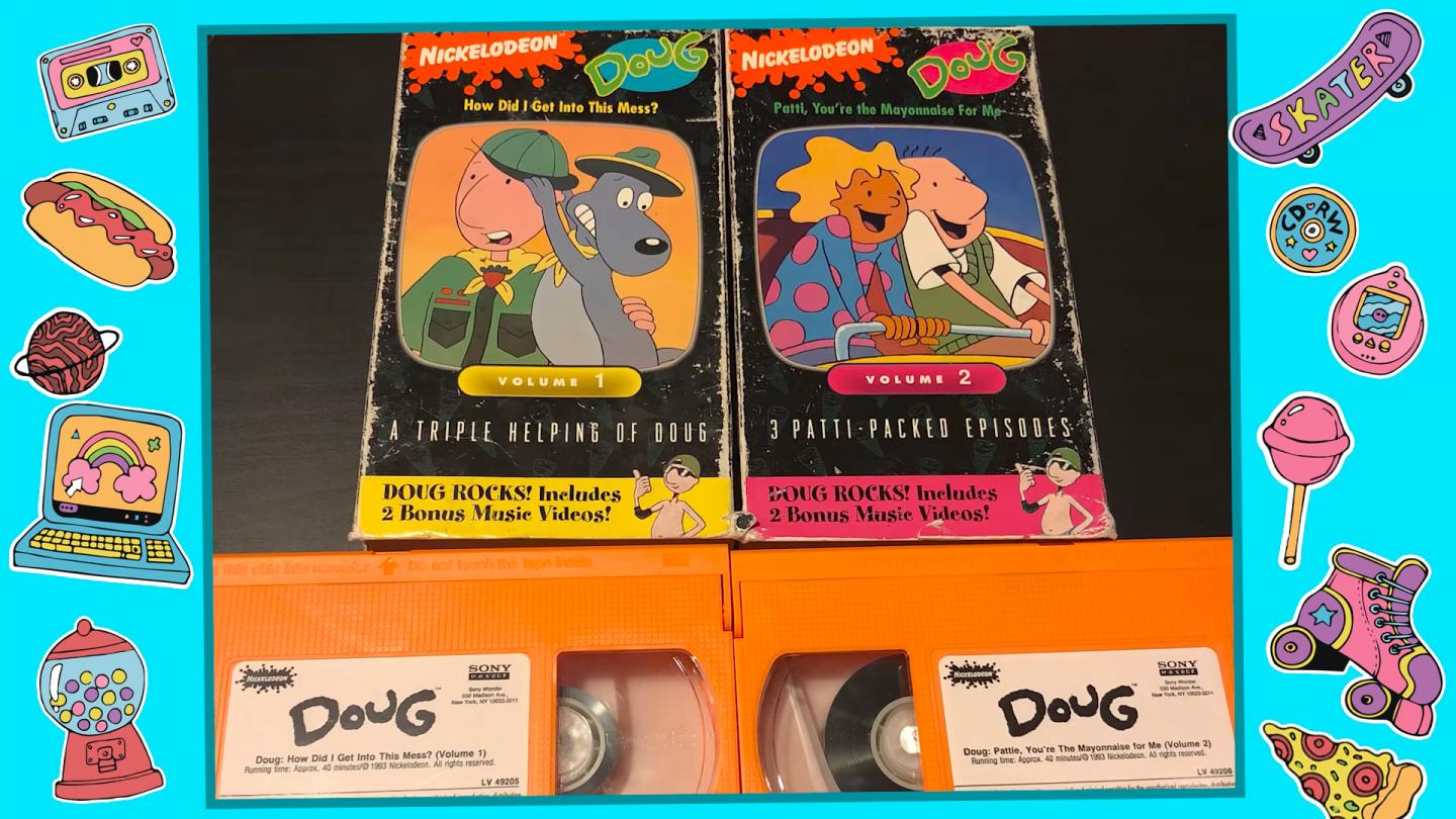 Cenas do desenho Doug Funnie, de Nickelodeon e Disney. Foi um sucesso nos anos 90