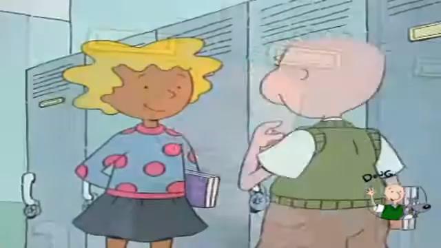 Cenas do desenho Doug Funnie, de Nickelodeon e Disney. Foi um sucesso nos anos 90