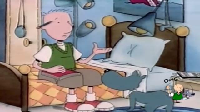 Cenas do desenho Doug Funnie, de Nickelodeon e Disney. Foi um sucesso nos anos 90