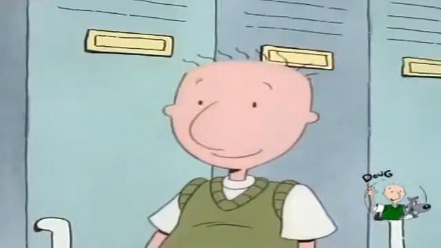 Cenas do desenho Doug Funnie, de Nickelodeon e Disney. Foi um sucesso nos anos 90
