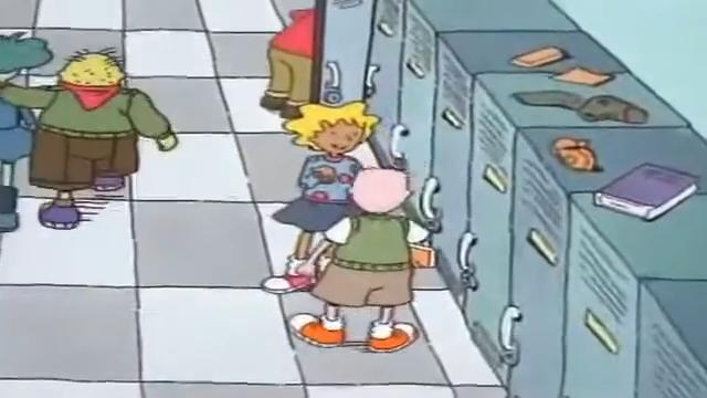 Cenas do desenho Doug Funnie, de Nickelodeon e Disney. Foi um sucesso nos anos 90