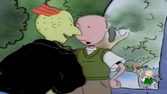 Cenas do desenho Doug Funnie, de Nickelodeon e Disney. Foi um sucesso nos anos 90