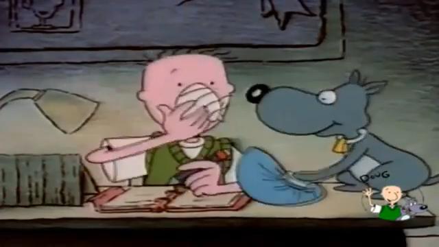 Cenas do desenho Doug Funnie, de Nickelodeon e Disney. Foi um sucesso nos anos 90