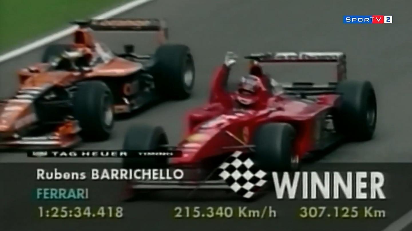 Rubens Barrichello, o Rubinho, em momentos especiais da carreira de piloto