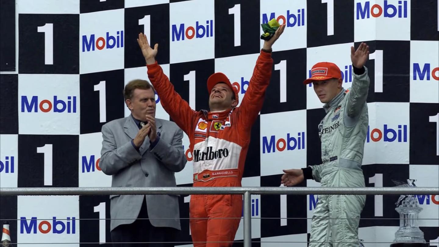 Rubens Barrichello, o Rubinho, em momentos especiais da carreira de piloto