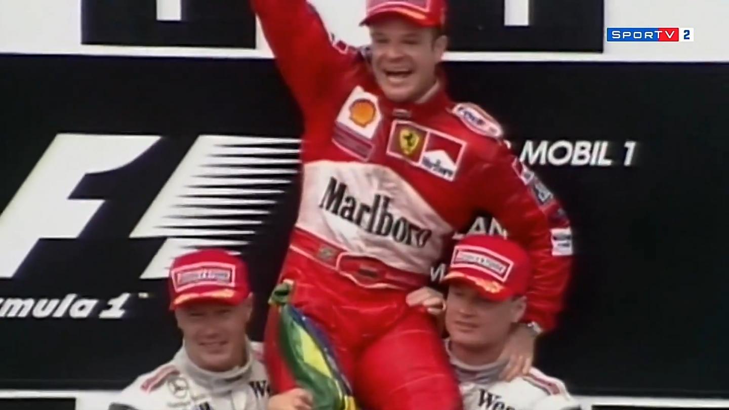 Rubens Barrichello, o Rubinho, em momentos especiais da carreira de piloto