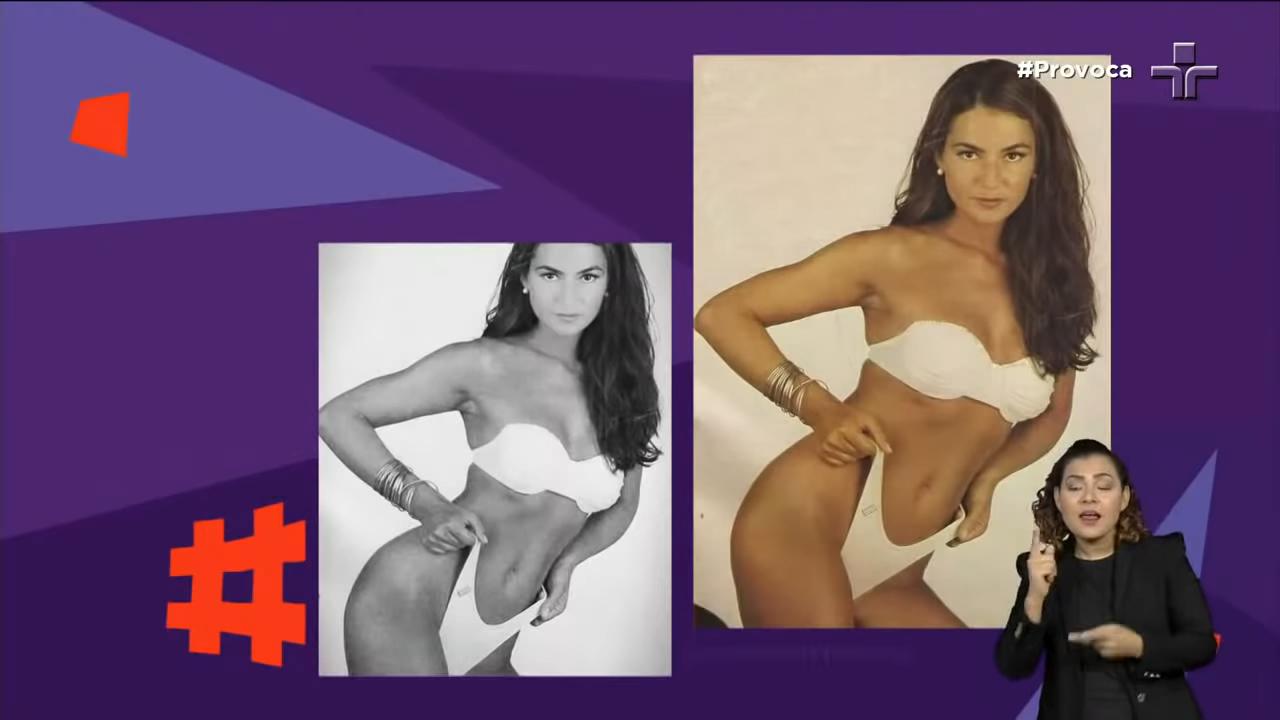 Fotos de Luíza Brunet em momentos da carreira