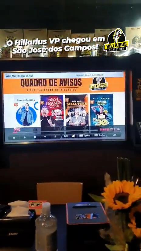 Tem Hillarius Comedy Bar em São José dos Campos SP