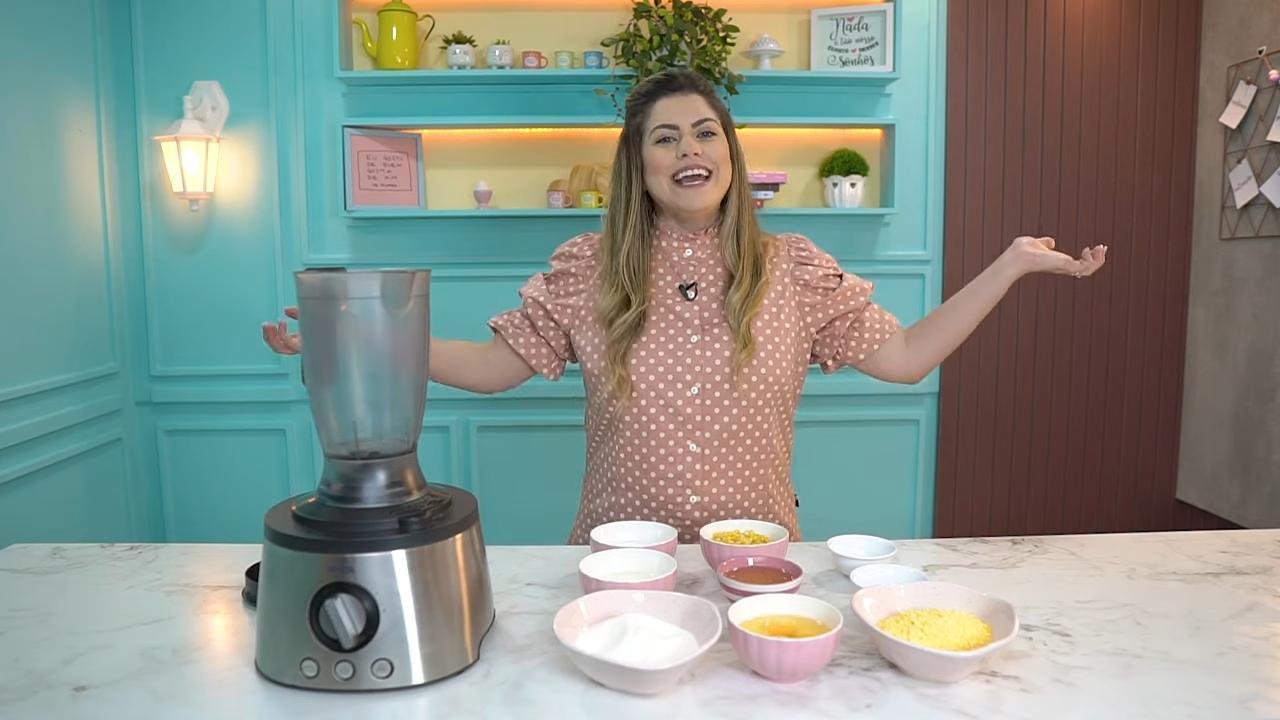 Bolo de milho cremoso da Hannah Barros