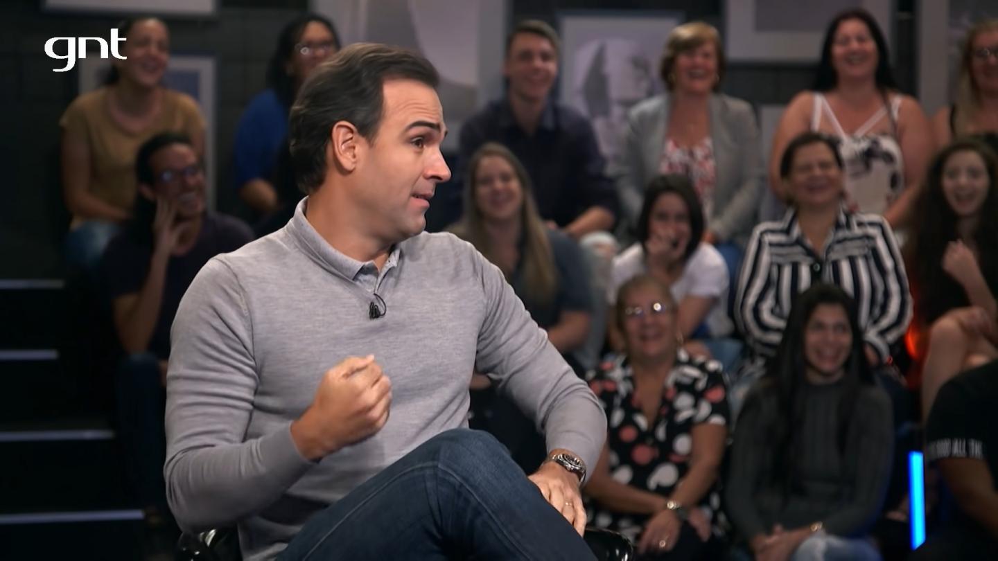 Tadeu Schmidt, jornalista e apresentador do Fantástico, em entrevista