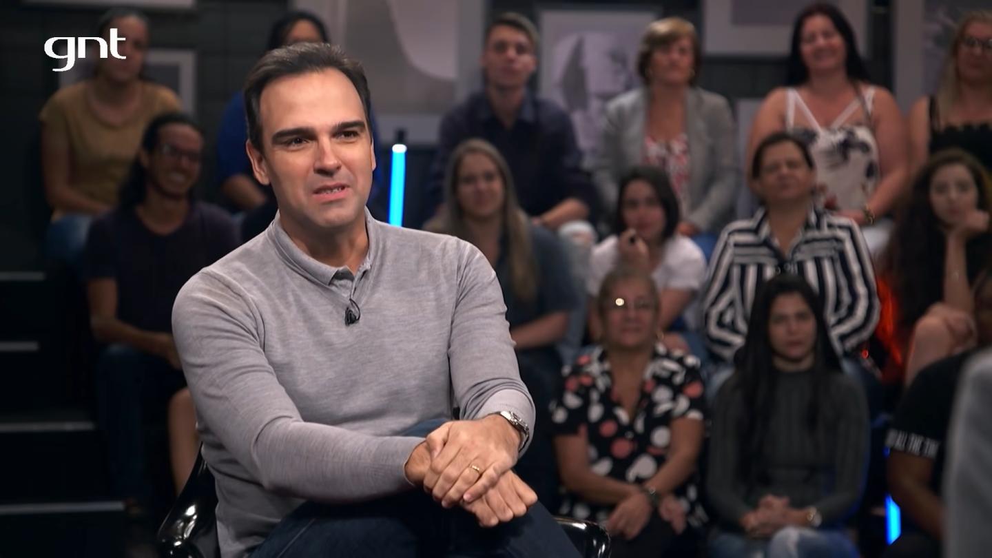 Tadeu Schmidt, jornalista e apresentador do Fantástico, em entrevista