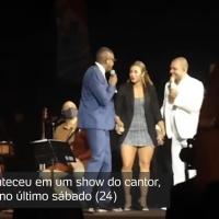 Paolla Oliveira e Diogo Nogueira assumem que estão namorando em show