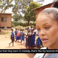Cantora bilionária Rihanna em entrevistas