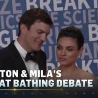 Ashton Kutcher e Mila Kunis são contra o banho diário