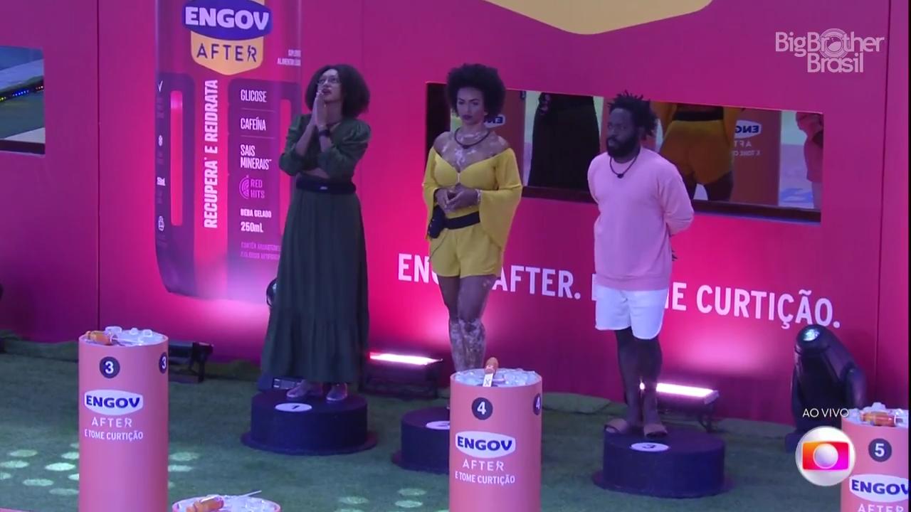 Jessilane, Natália e Rodrigo no Paredão do BBB 22