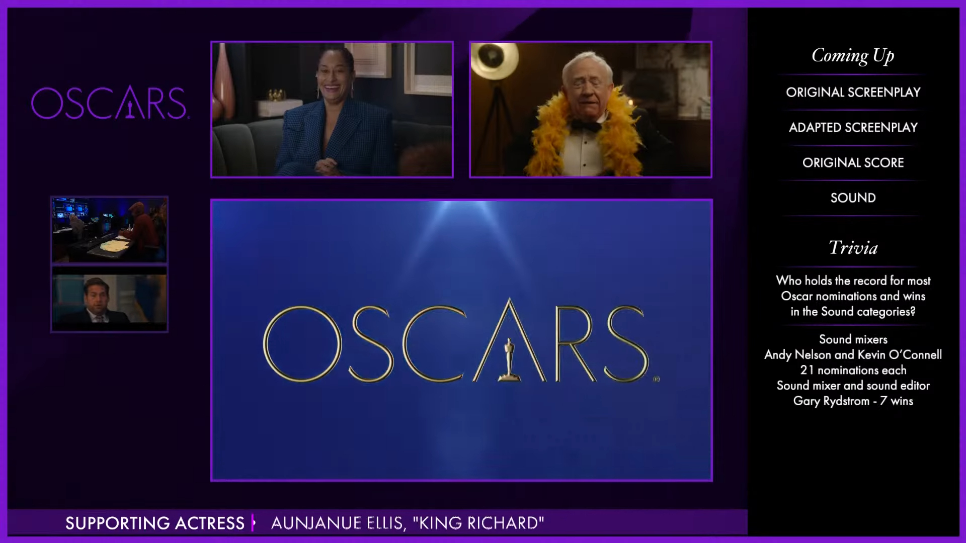 Transmissão dos indicados ao Oscar 2022