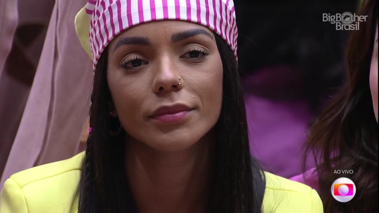 Brunna Gonçalves no quinto paredão do BBB 22 (Foto: Reprodução/ Globoplay BBB22)