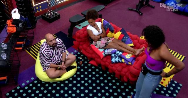 Participantes em conversa sobre Paredão no BBB 22 (Foto: Reprodução/ Globoplay BBB22)
