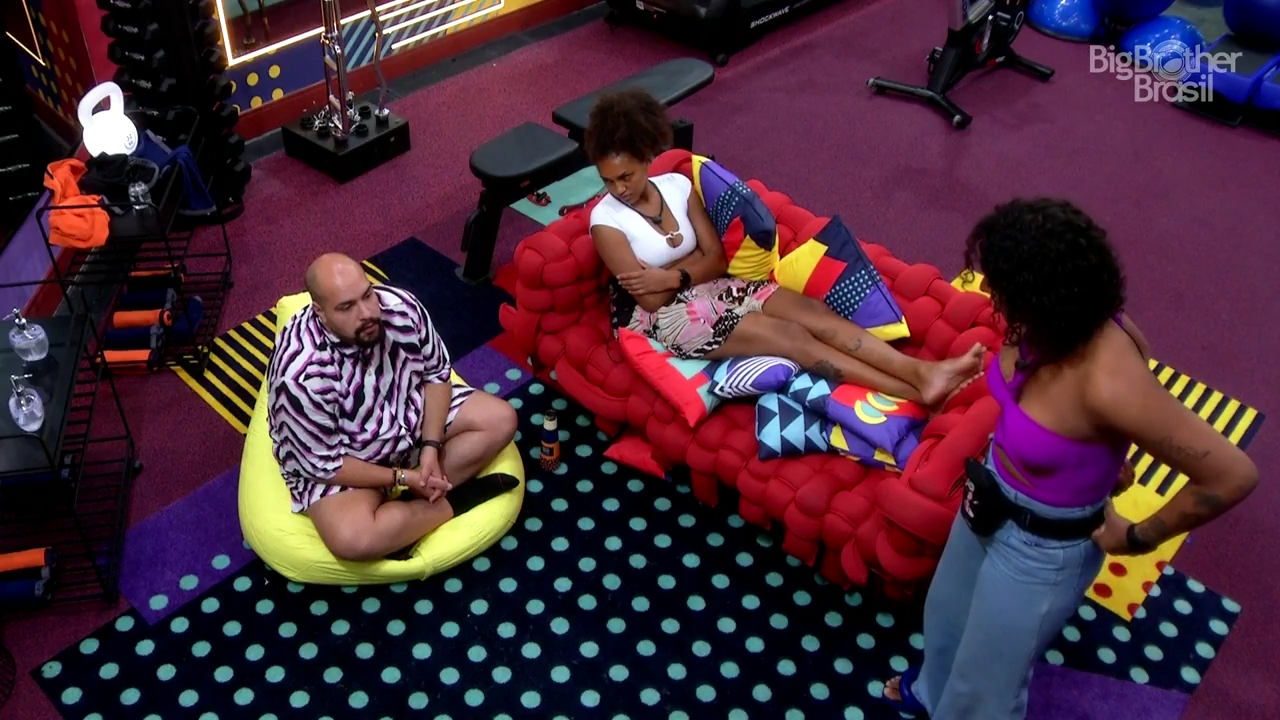 Participantes em conversa sobre Paredão no BBB 22