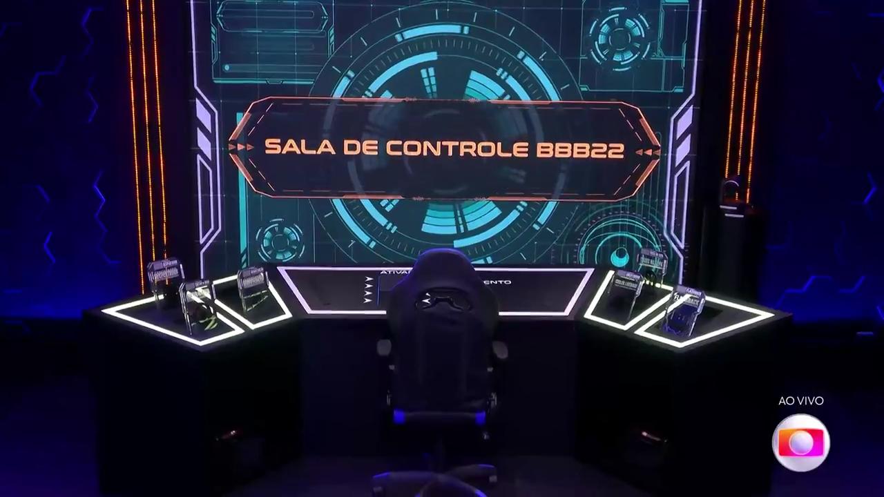 Arthur Aguiar na Sala de Controle do BBB 22, o Big Boss no Quarto Secreto