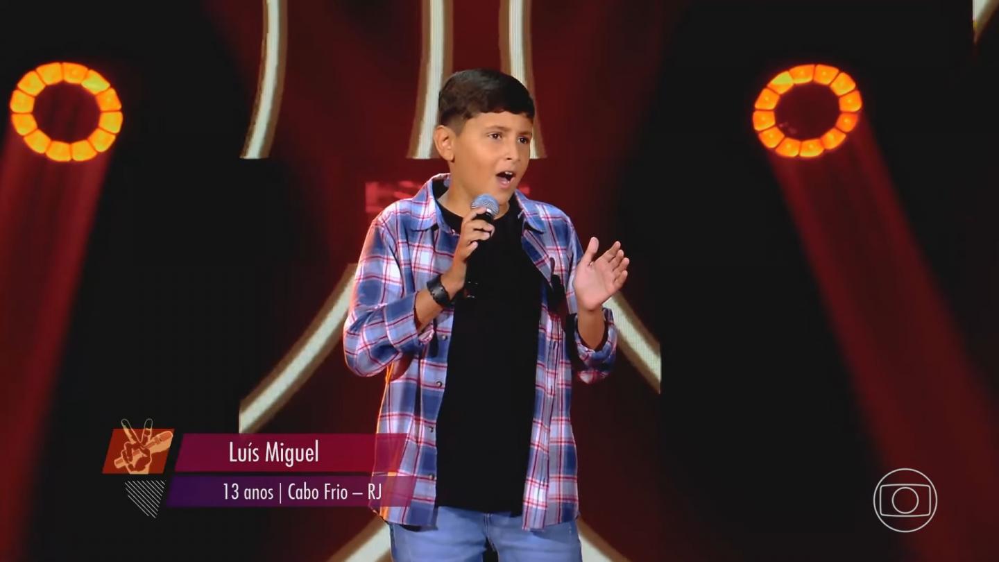 Luís Miguel no The Voice Kids 2022 cantando Será Que Foi Saudade