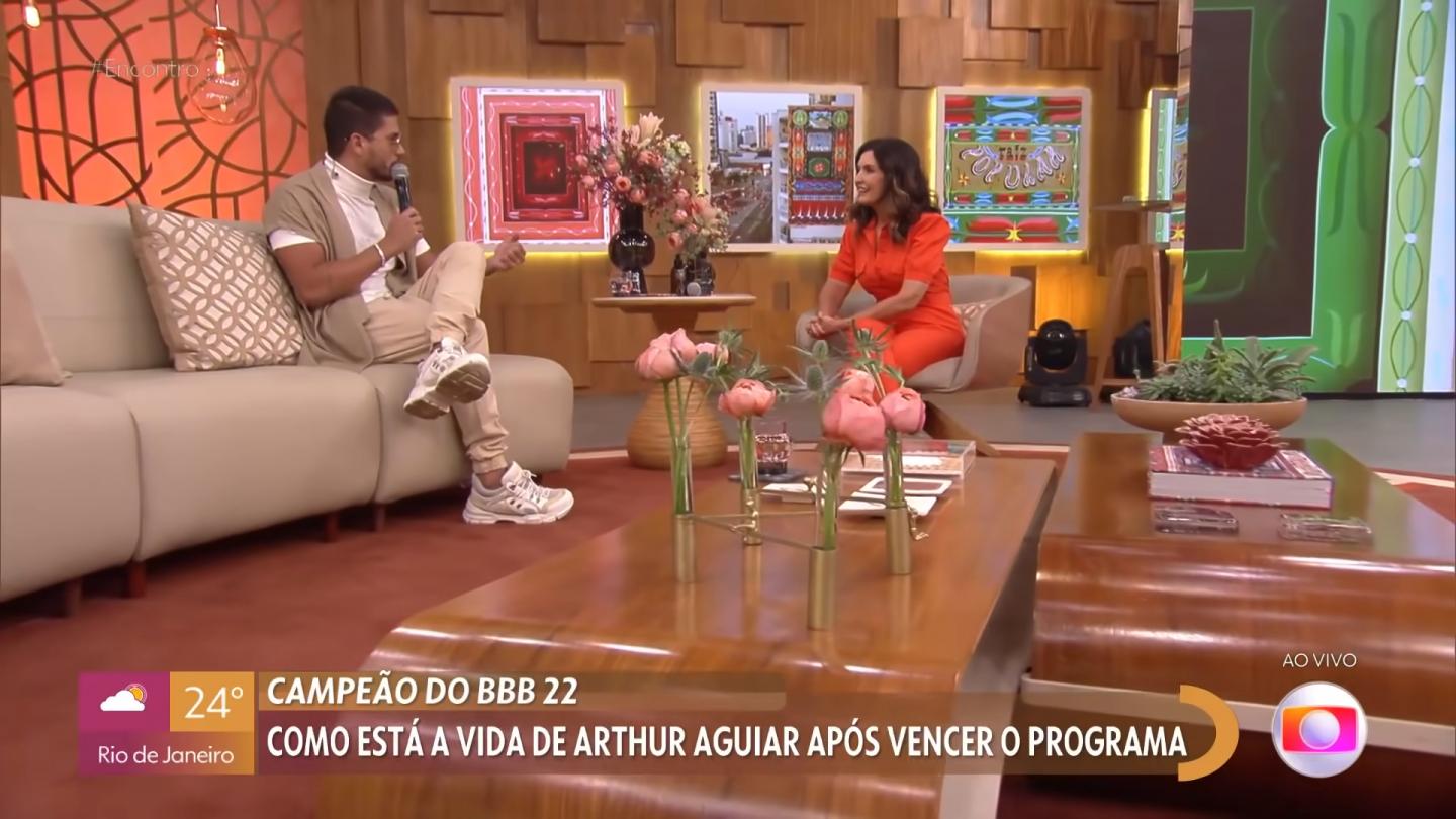Arthur Aguiar em entrevista ao Encontro com Fátima