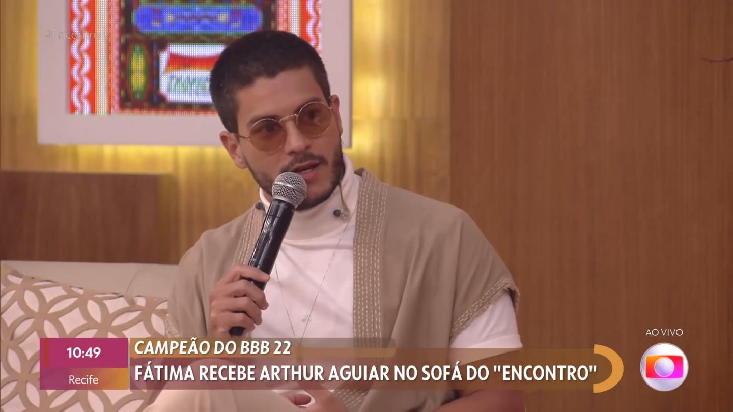 Arthur Aguiar em entrevista ao Encontro com Fátima