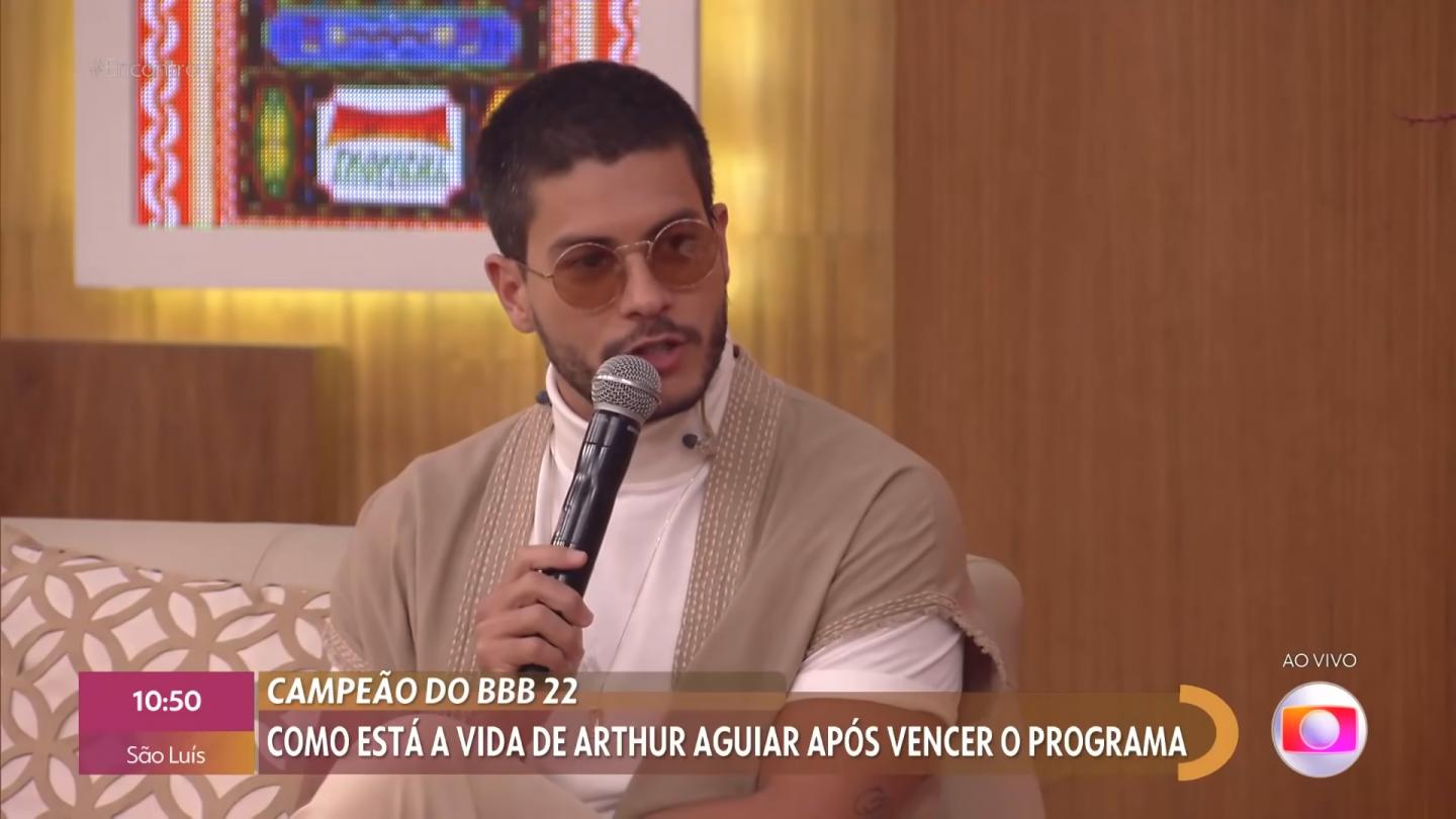 Arthur Aguiar em entrevista ao Encontro com Fátima