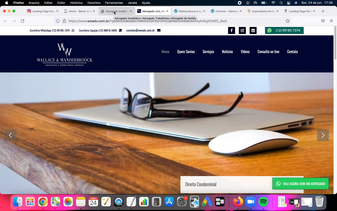 Landing Page Para Advogados em fotos da LP (Foto: Reprodução/ YouTube)