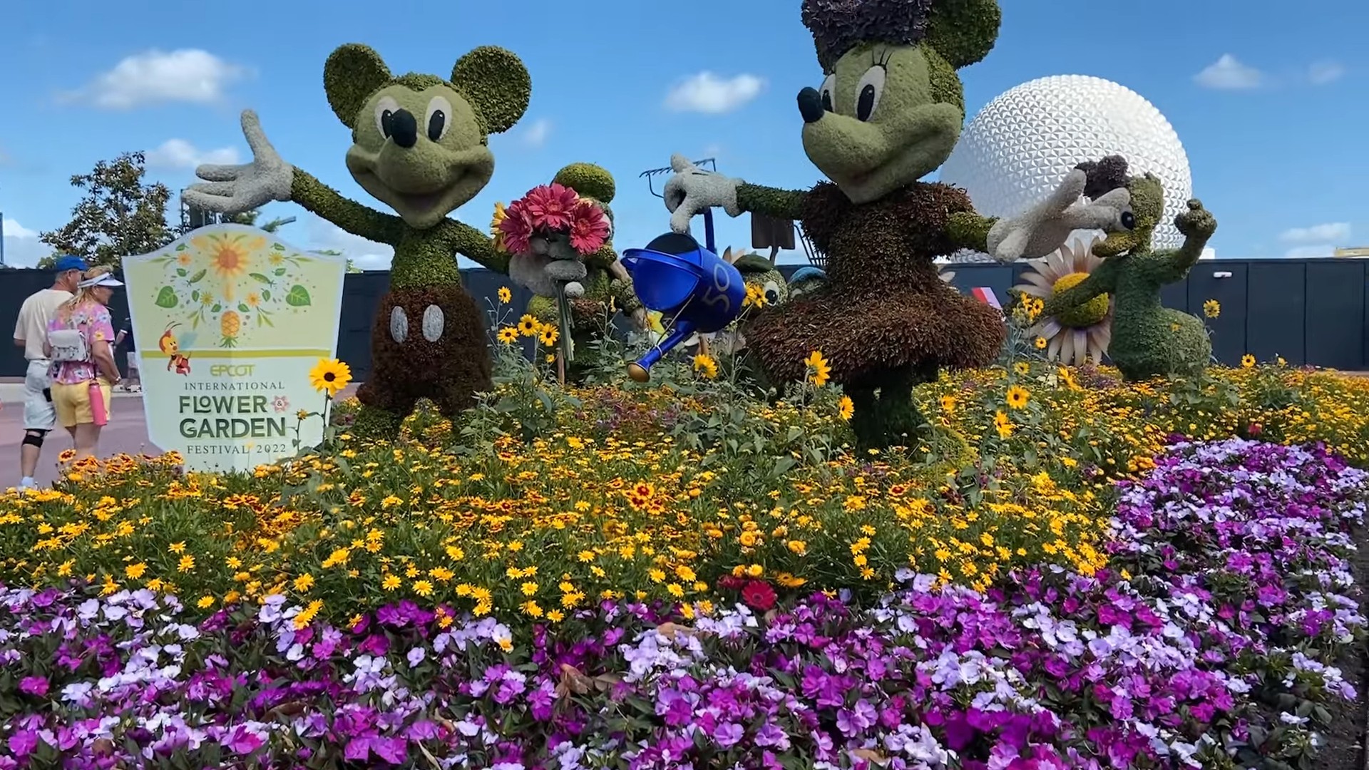 Parque EPCOT da Disney ganha festival de flores em Orlando (Foto: Reprodução/ YouTube)