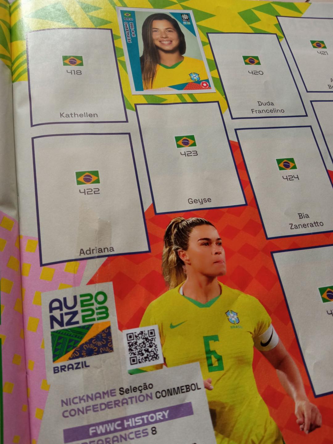 Álbum de figurinhas da Copa do Mundo de futebol feminino em 2023