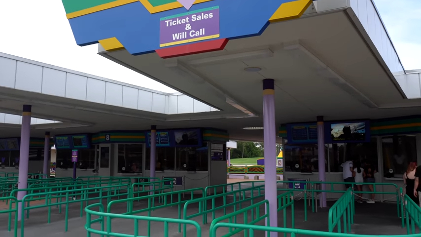 Cabine de ingressos para os Parques de Orlando na Flórida
