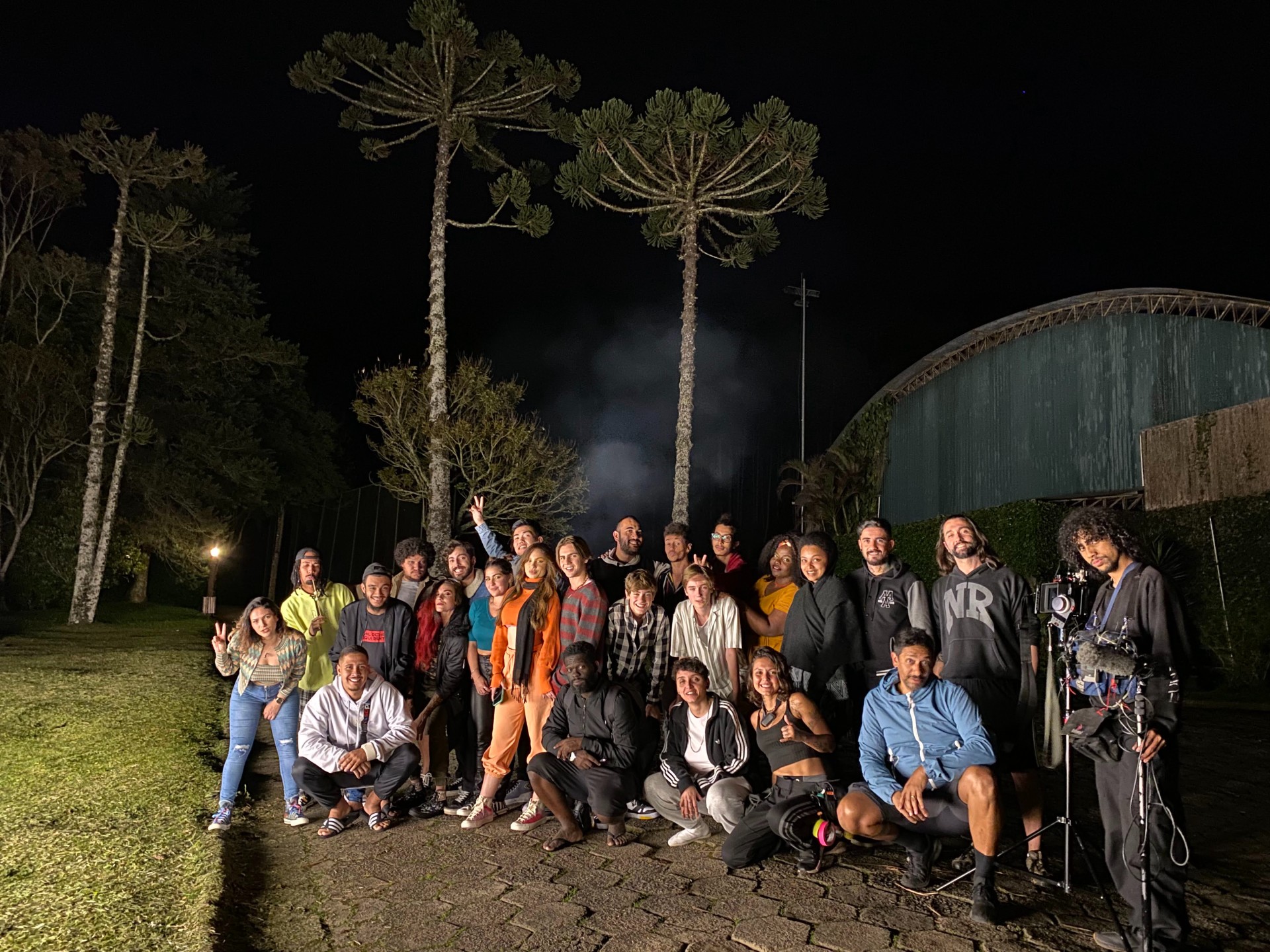 Bastidores da gravação do filme A Batalha Musical