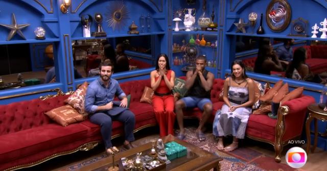 Alane, Isabelle, Matteus e Davi foram os finalistas do BBB 24 (Foto: Reprodução/ Globoplay BBB24)