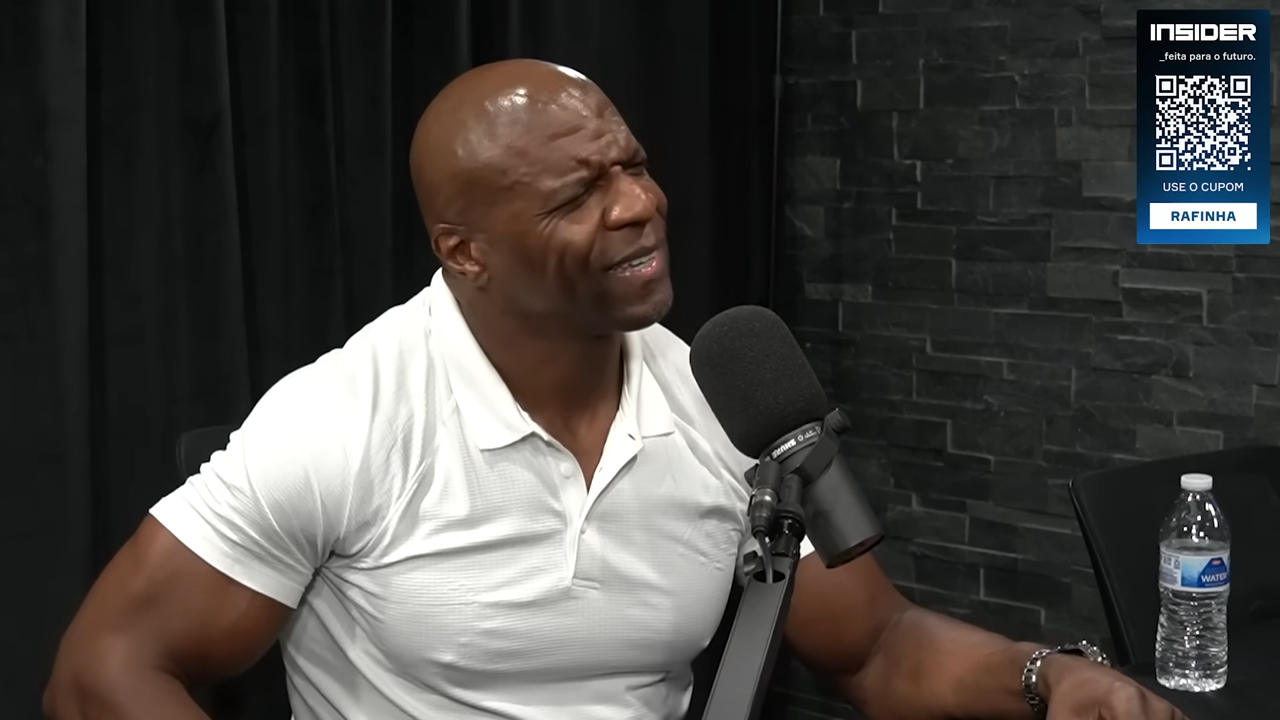 Terry Crews em entrevista para Rafinha Bastos (Foto: Reprodução/ YouTube)