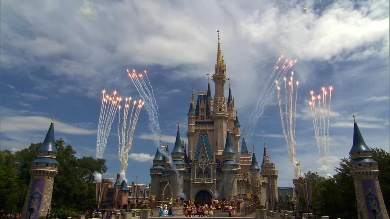 Cenas do Magic Kingdom em Orlando nos EUA