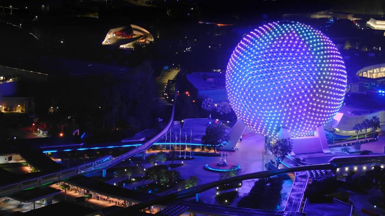Cenas do Parque EPCOT em Orlando nos EUA
