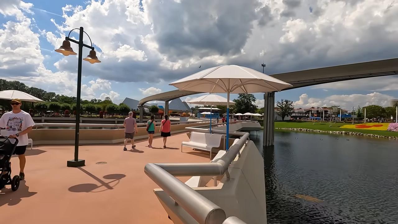 Cenas do Parque EPCOT em Orlando nos EUA
