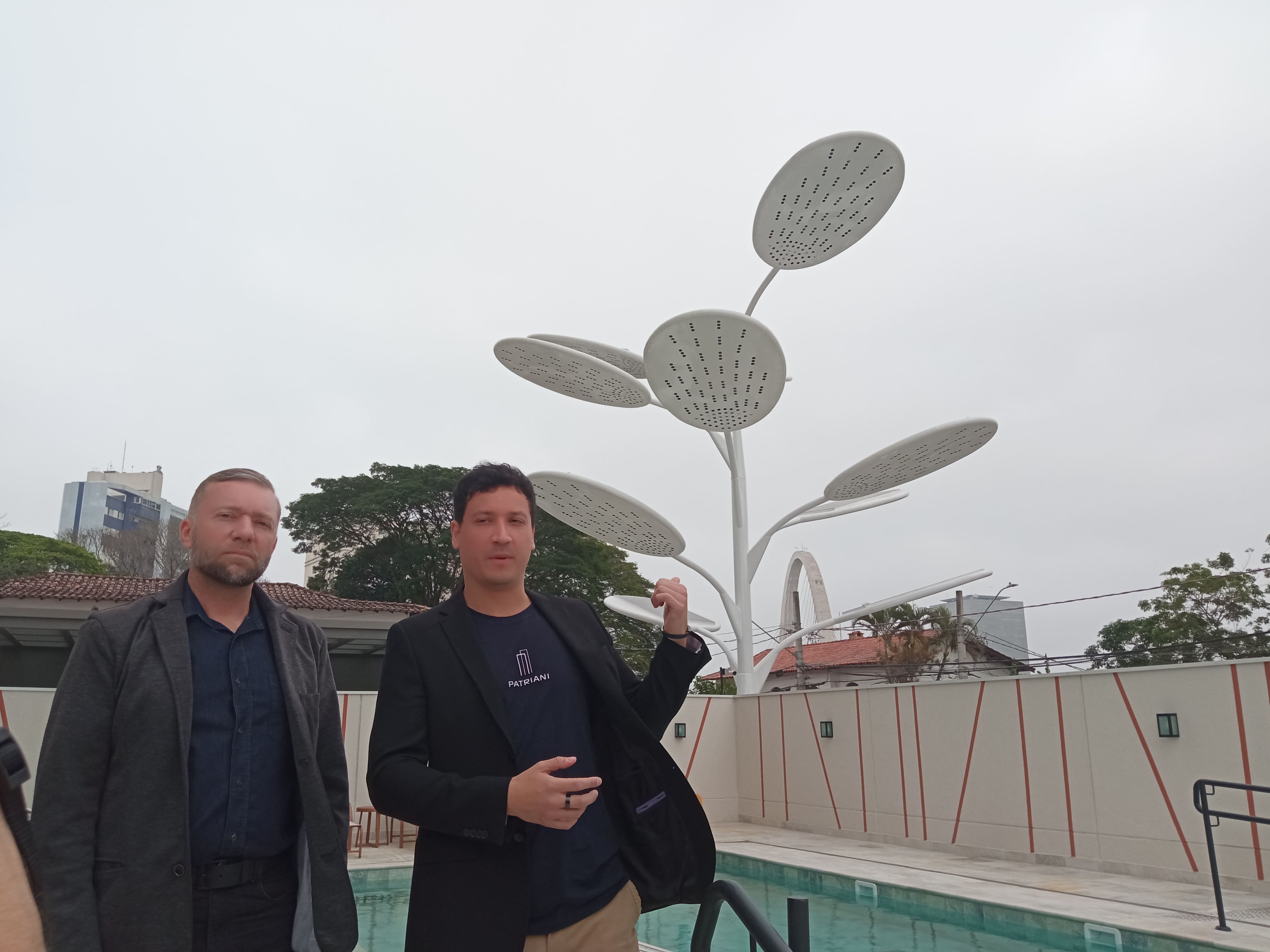 Bruno Patriani, presidente da Construtora Patriani, ao lado de Marcelo Trinca, em São José dos Campos