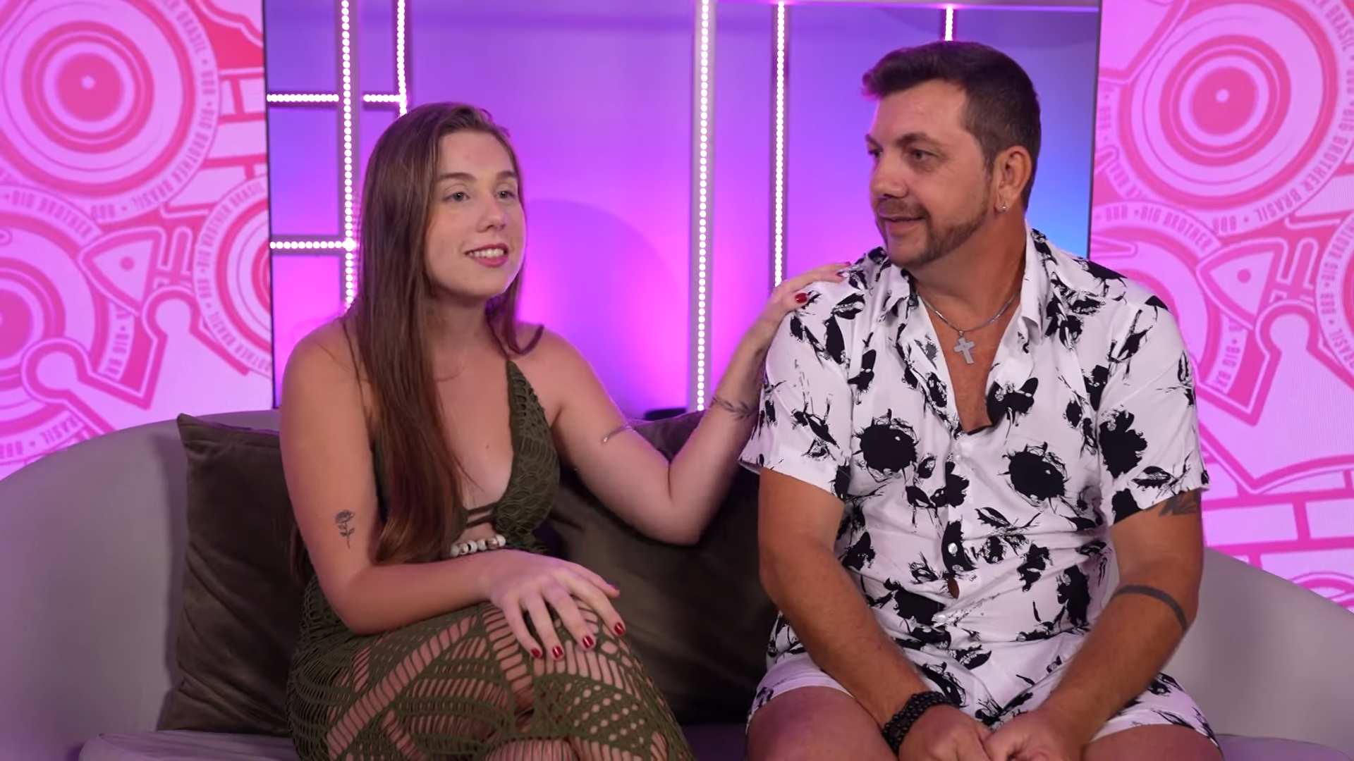 Edilberto e a filha no BBB 25