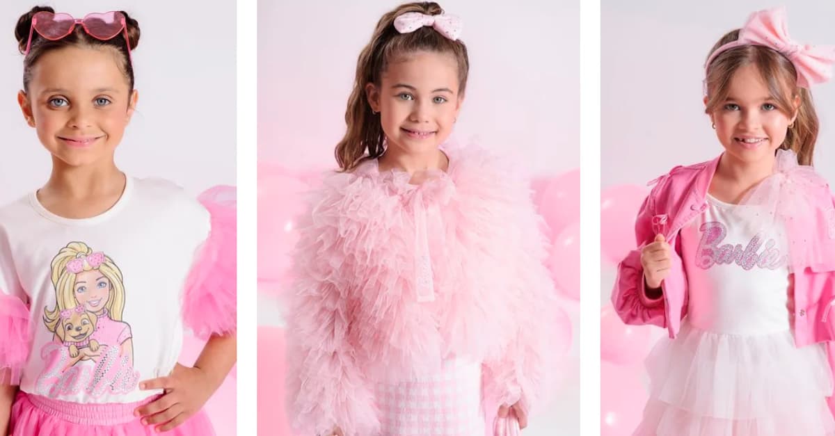 roupa infantil Barbie e Pituchinhus