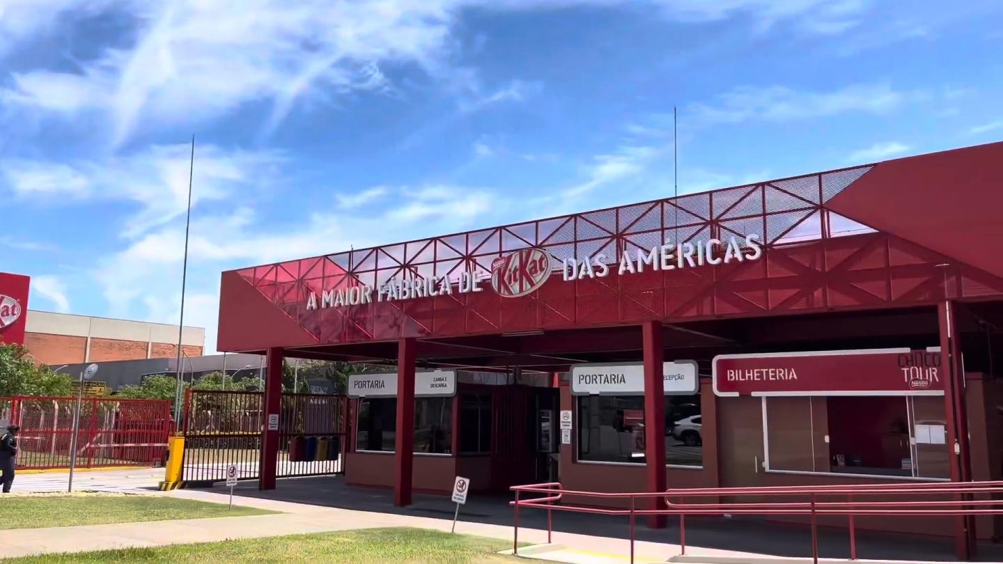 Fábrica da Nestlé em Caçapava. Passeio Chocotour