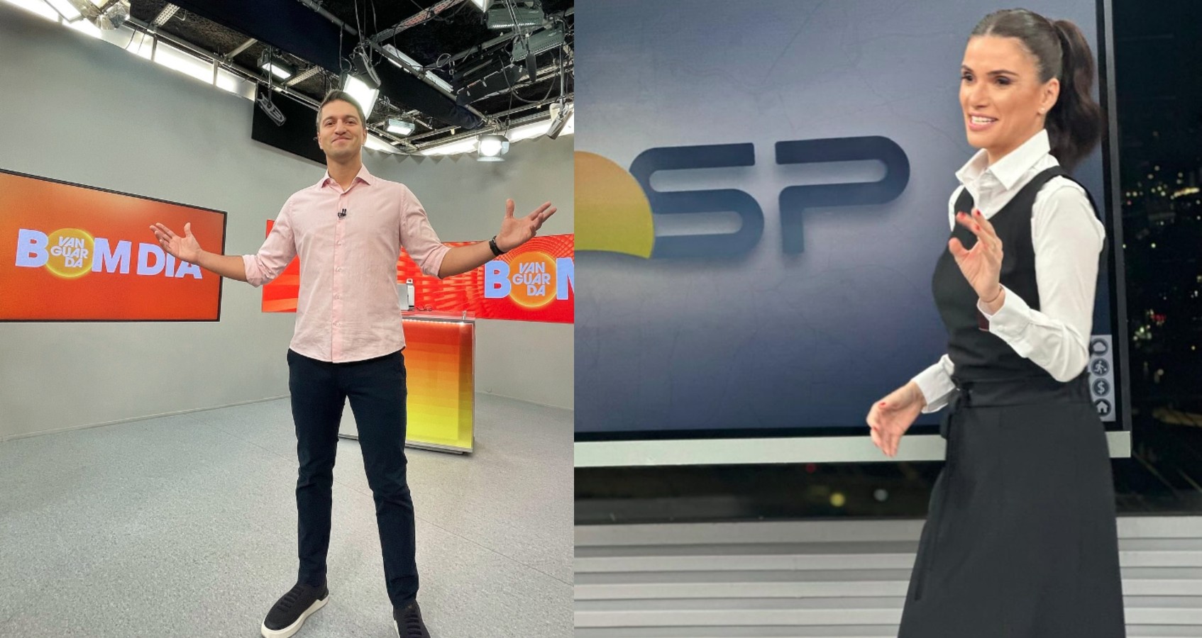 Sabina Simonato e Arthur Costa apresentam o Bom Dia São Paulo em São José dos Campos na Vanguarda