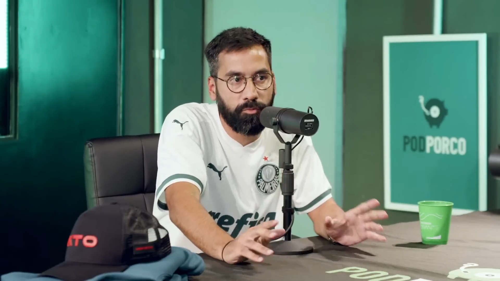 Jornalista Tossiro Neto, chefe da GE TV, em entrevista sobre o Palmeiras