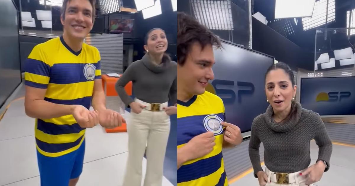 Alessandro Jodar comemorando carregando bebê
