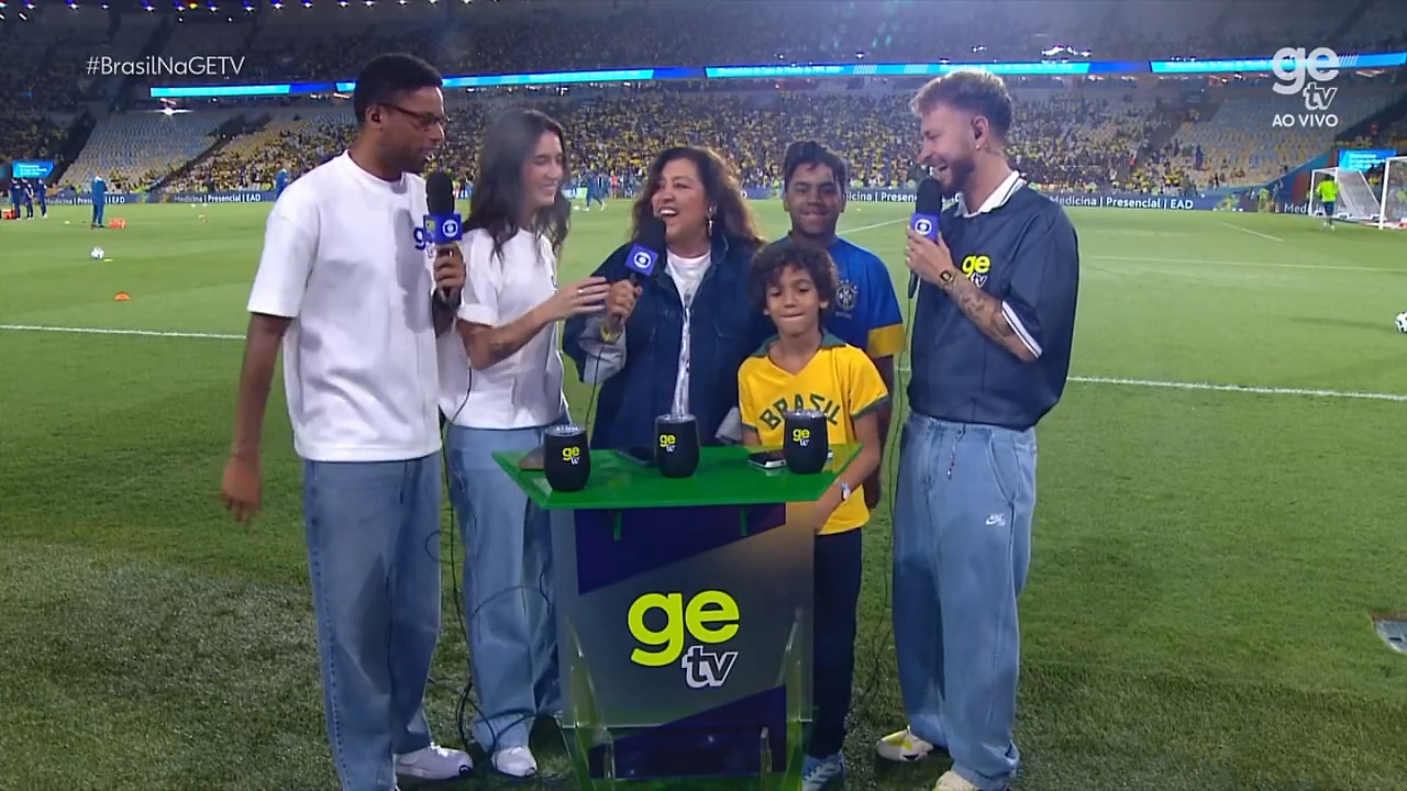 Regina Casé na estreia da Ge TV na Globo (Foto: Reprodução/ Globoplay)