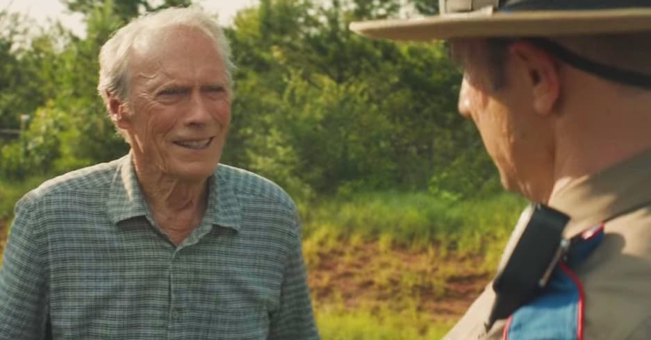 Clint Eastwood no filme A Mula da Netflix