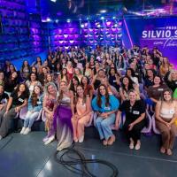 Caravana em visita ao SBT com Patricia Abravanel